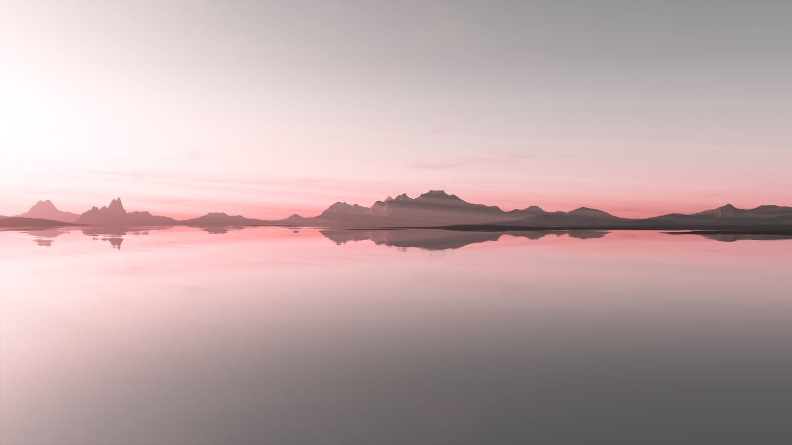 A pale horizon line under a vast, even sky.